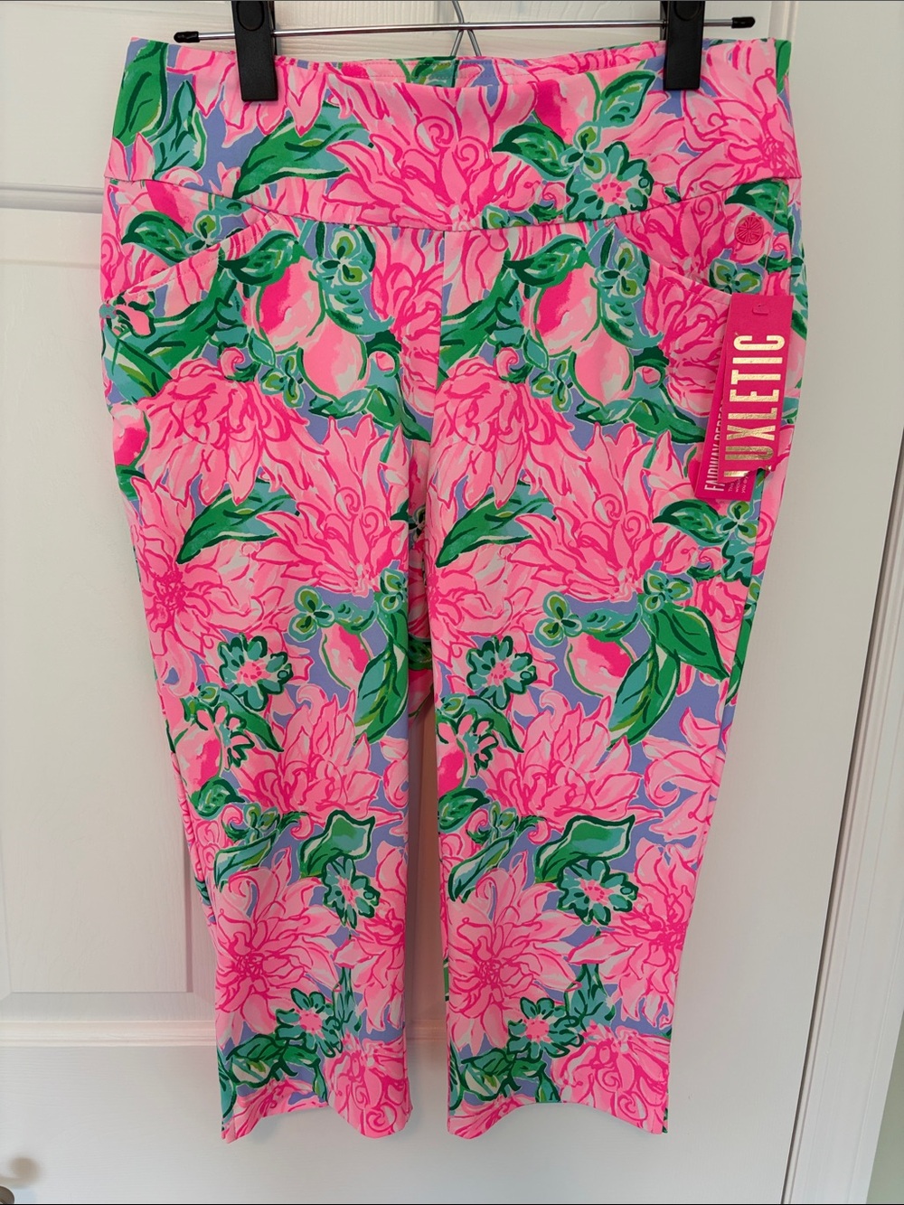 Lilly Pulitzer Luxletic Corso Capri Pants UPF50+ Golf Size 8